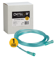 Premium 16 FT Oxygen Tubing | 1-Count | 6-Channel Kink-Resistant Air Flow | High-Visibility Green Tint | Universal End Connectors | Durable, Medical Grade Oxygen Therapy Accessory