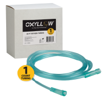 Premium 25 FT Oxygen Tubing | 1-Count | 6-Channel Kink-Resistant Air Flow | High-Visibility Green Tint | Universal End Connectors | Durable, Medical Grade Oxygen Therapy Accessory