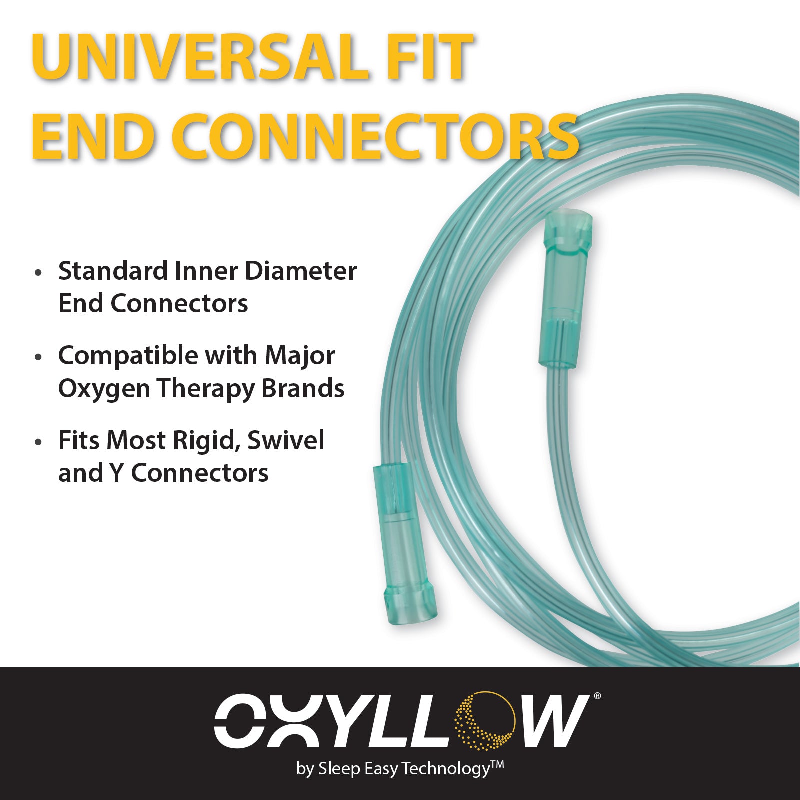 Premium 16 FT Oxygen Tubing | 1-Count | 6-Channel Kink-Resistant Air Flow | High-Visibility Green Tint | Universal End Connectors | Durable, Medical Grade Oxygen Therapy Accessory