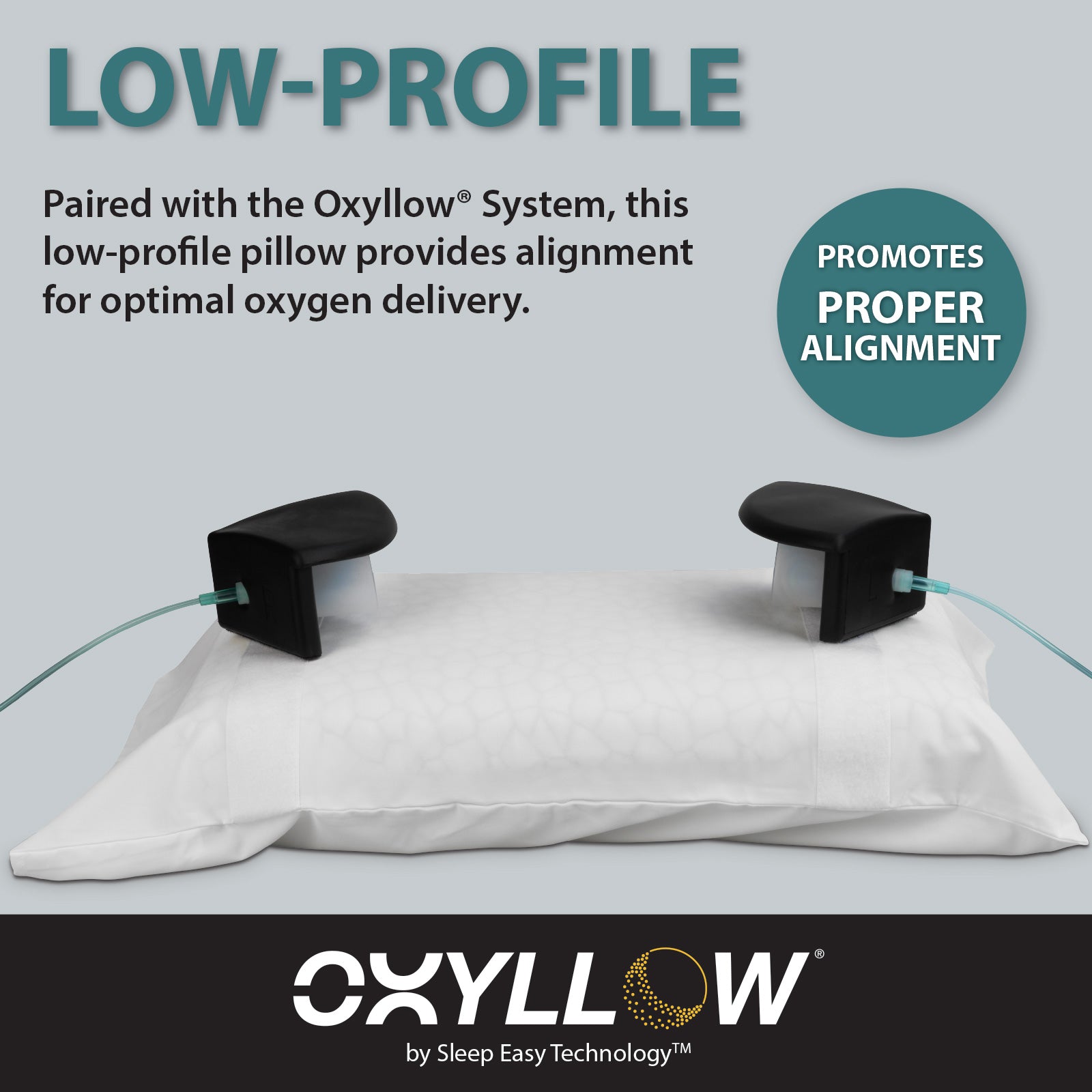 Oxyllow Memory Foam Cooling Pillow - Ideal for Stomach and Side sleepers