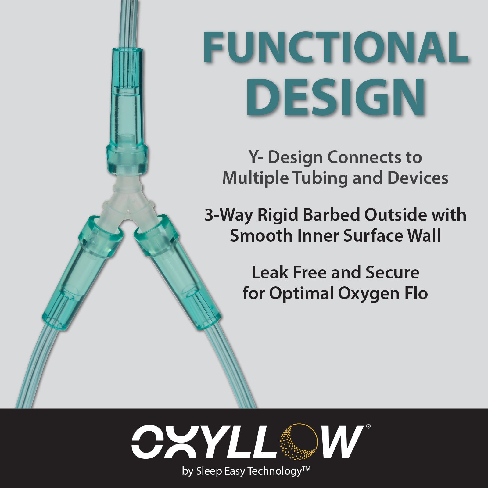 Premium Y-Connector| 10 Count | 3-Way Barbed Design | Secure Fit for Optimal Oxygen Flow | Compatible with Major Respiratory Brands | Durable, Medical-Grade Oxygen Therapy Accessory